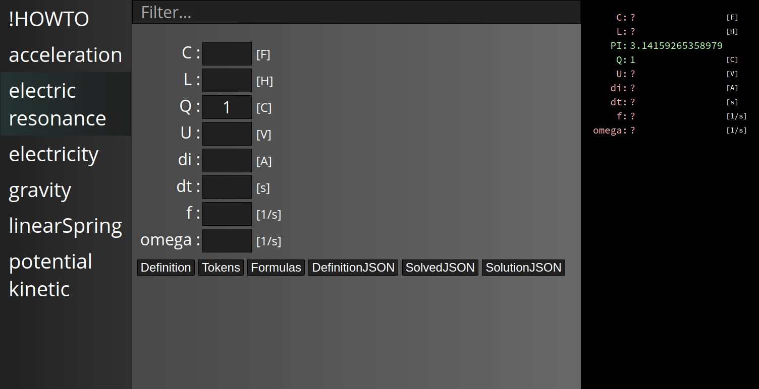 Solver One Parameter