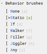behavior brushes